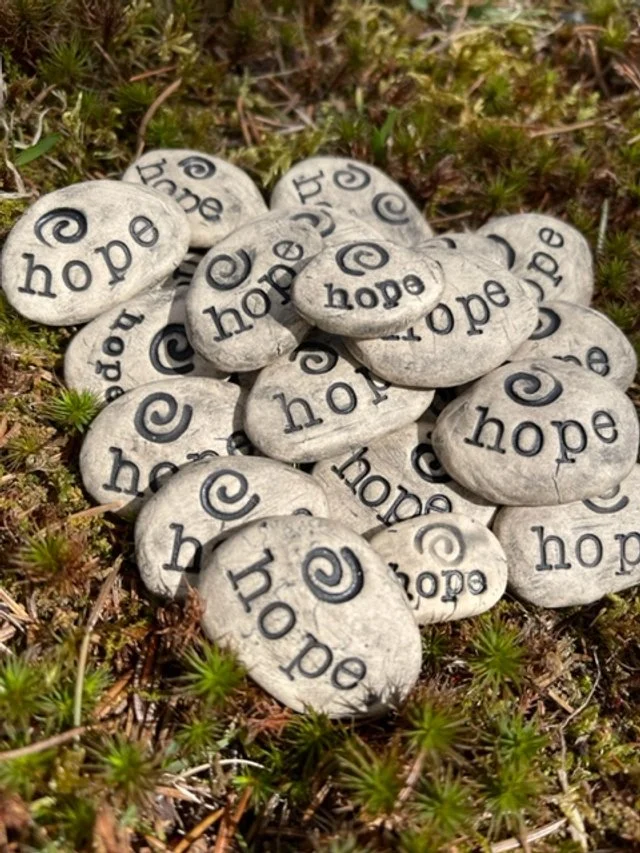 pile of hope virtue rocks