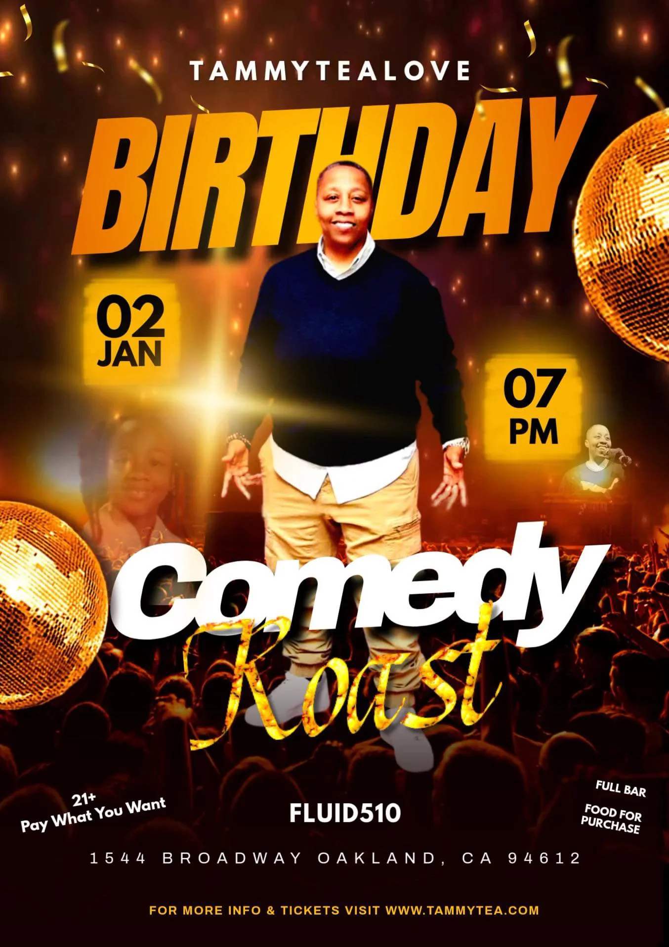 TAMMYTEALOVE BIRTHDAY COMEDY ROAST