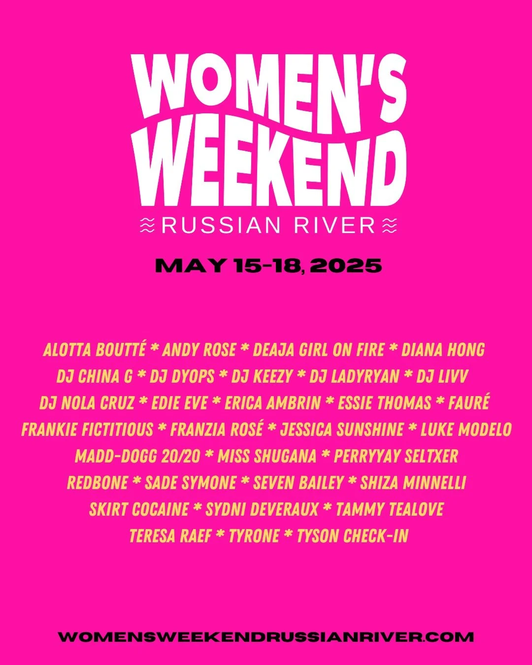 Women's Weekend Russian River 2025