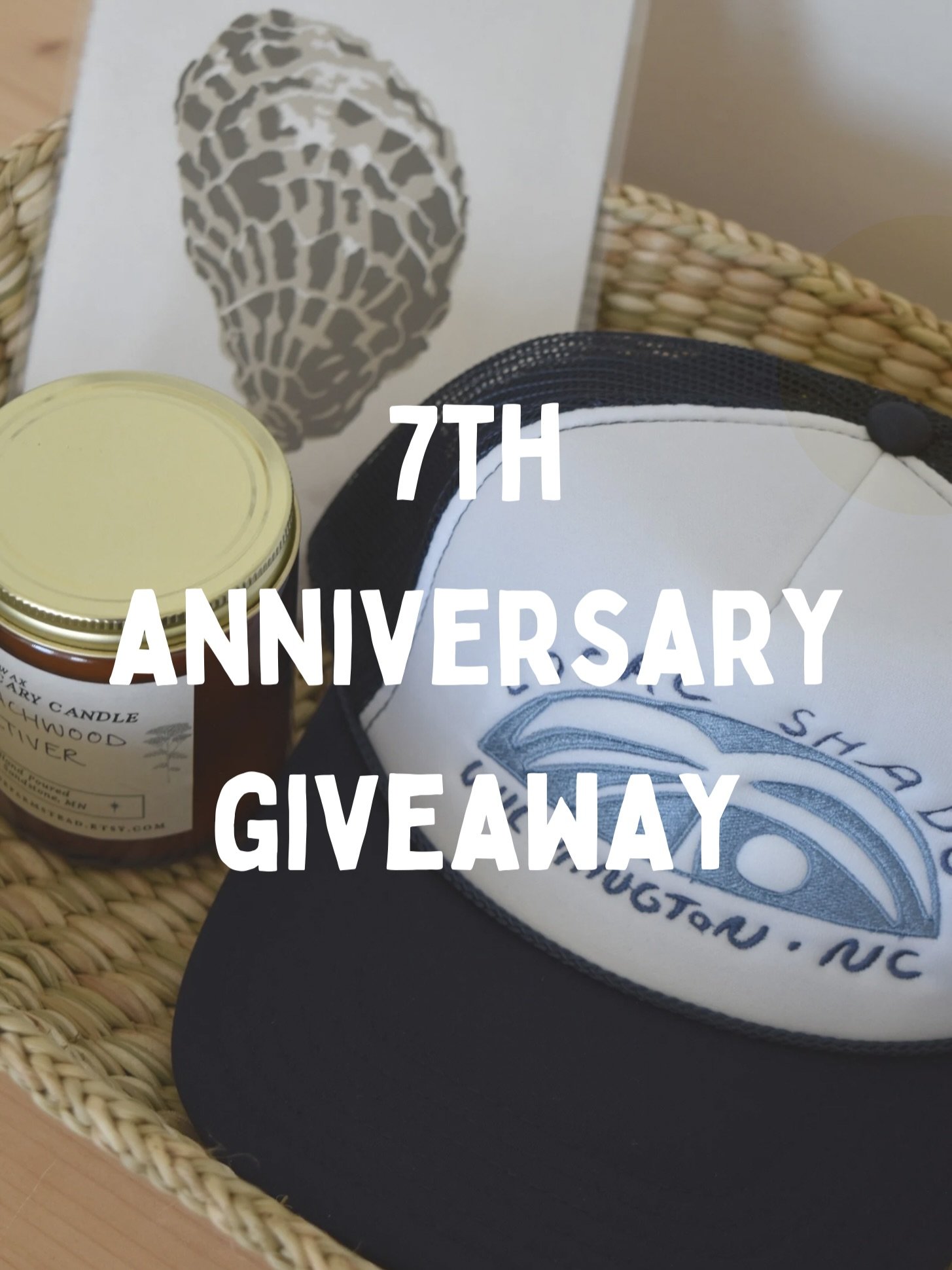 7 YEARS OF LOCAL SHADE ♡

to celebrate, we&rsquo;re giving away a few special items:
- our new anniversary trucker hat
- a @blakelyprints eastern oyster linocut
- beachwood vetiver candle
- woven tray

HOW TO ENTER:
&bull; follow @localshade
&bull; l