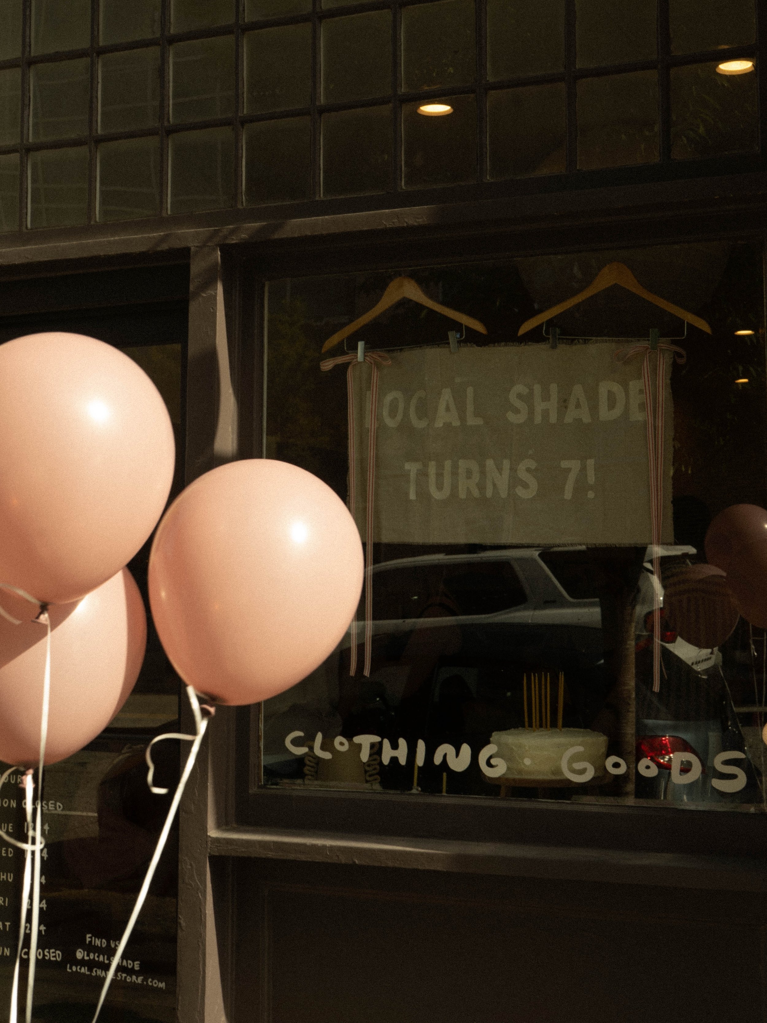 thank you to everyone who came and celebrated 7 years of Local Shade!! we are humbled &amp; so grateful for all of the love and support for our little shop. to many more years ahead!! 💛