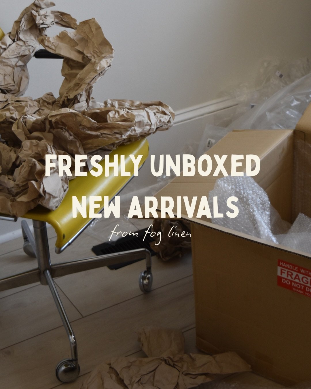 fresh arrivals, straight from the box. 

a little first look before everything finds its place in the shop! available soon.

what caught your eye first?