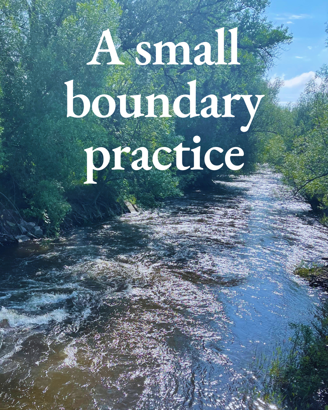 A small boundary practice