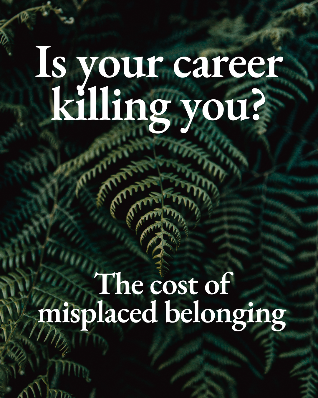 Is your career killing you?