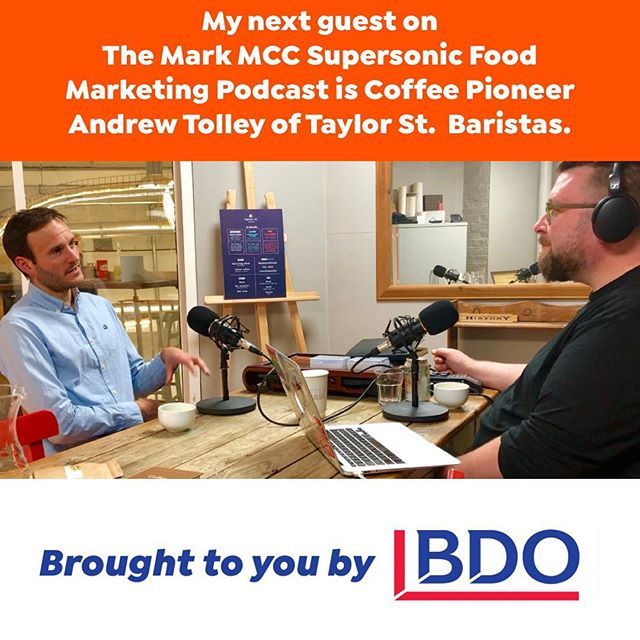 This week&rsquo;s Supersonic Podcast episode is with actual coffee royalty - Andrew Tolley who is 1/3 of the amazing @taylorstcoffee - listen here. Fascinating story, man and experience. Brought to you by @bdo_uk 🔗 in bio
.
.
.
.
.
#coffee #allegra 