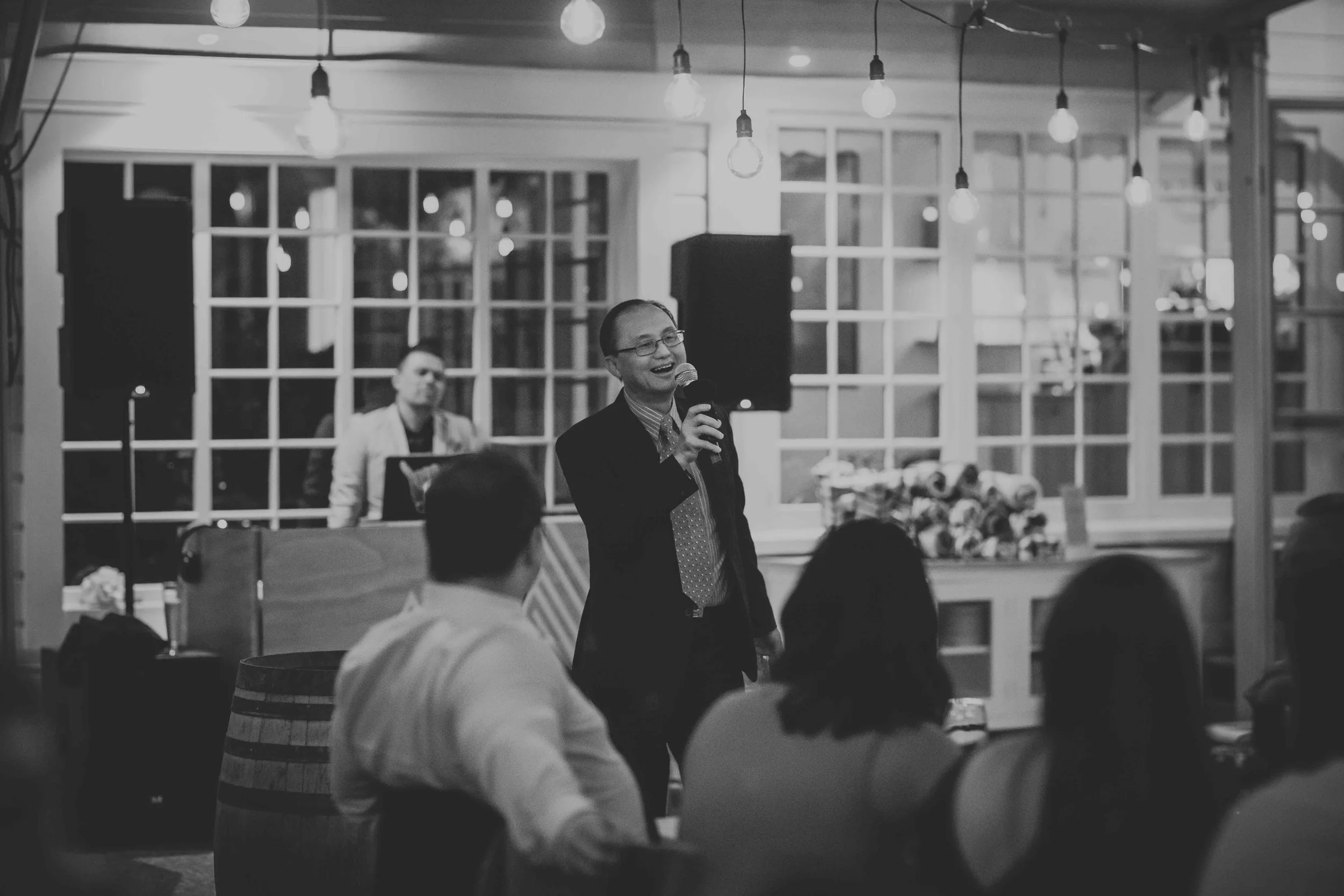 Brides Father Speaks at a Queenstown Wedding Reception