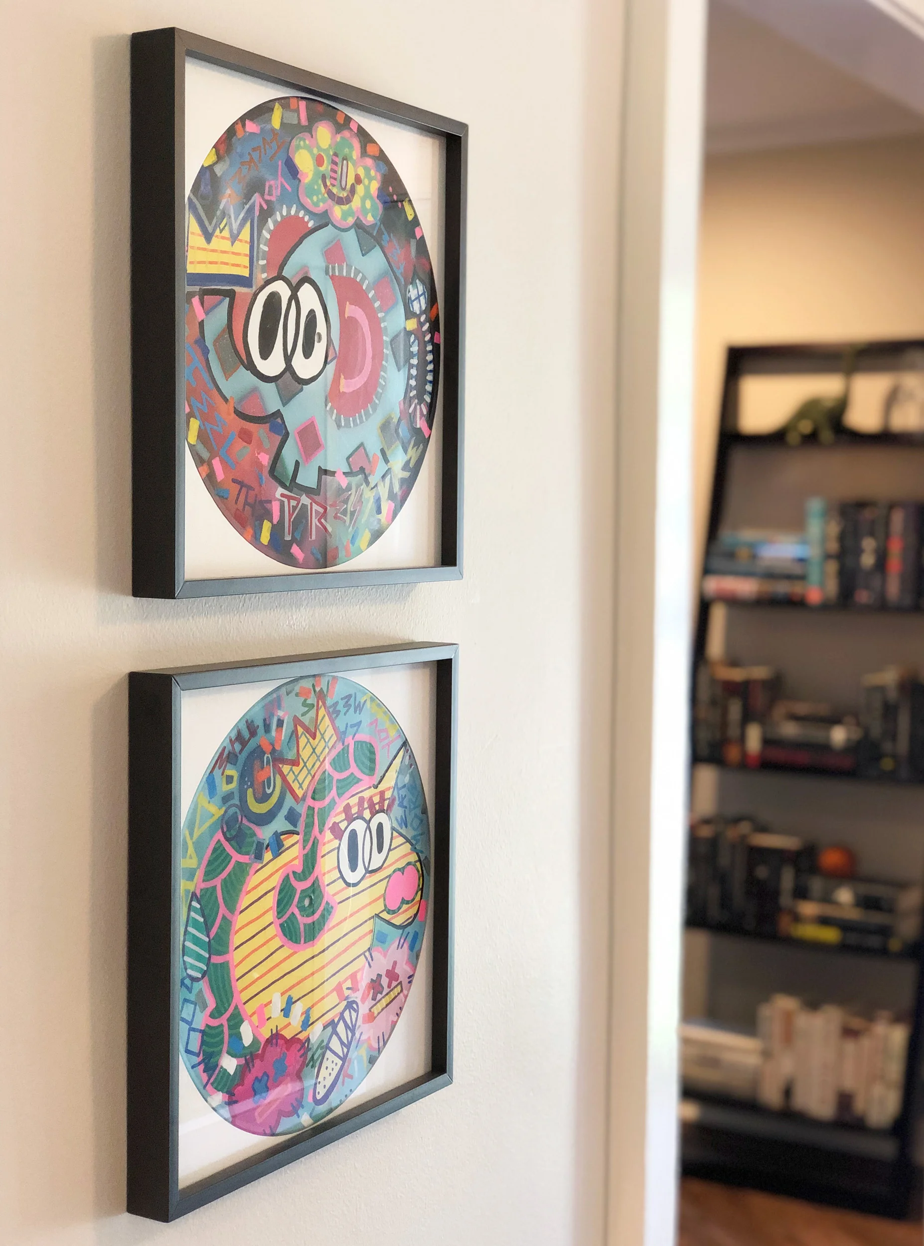 Mid-century-maplewood-home-grafitti-art-records.jpg