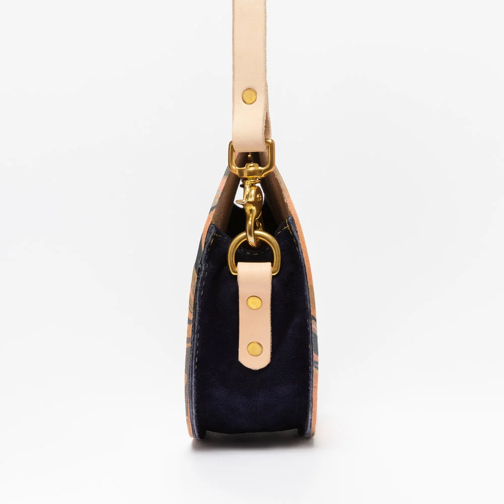 Lillian Farag Rainbow Stripe Circle Bag