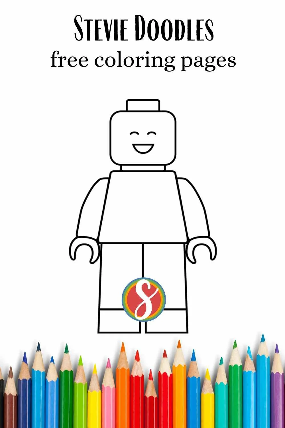 Free Lego Coloring Pages! — Stevie Doodles
