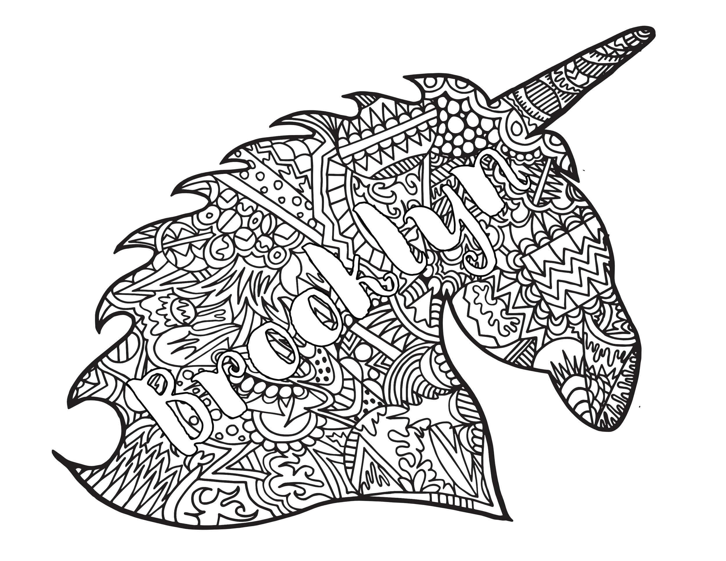 Brooklyn Unicorn Zentangle Stevie doodles.jpg