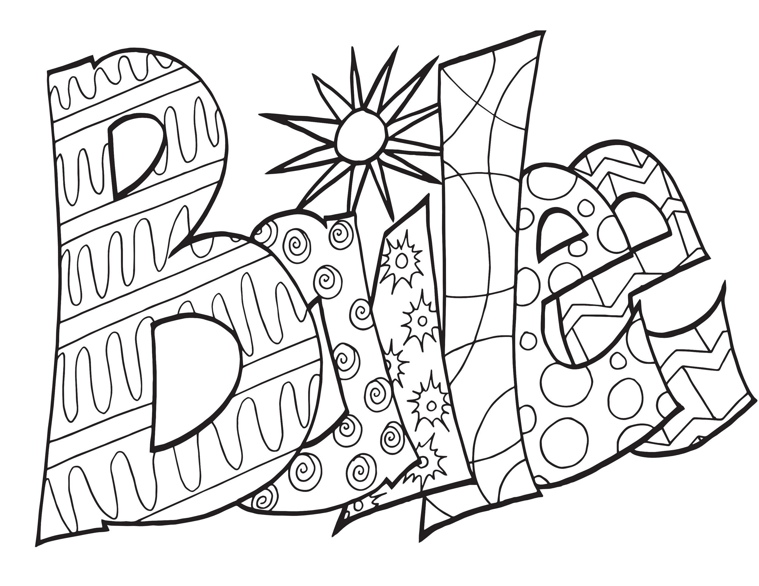 BAILEE - a free coloring page from Stevie doodles