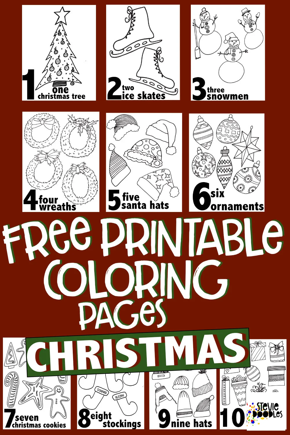 Free Christmas Coloring Pages Stevie Doodles free-christmas-coloring-pages-stevie-doodles