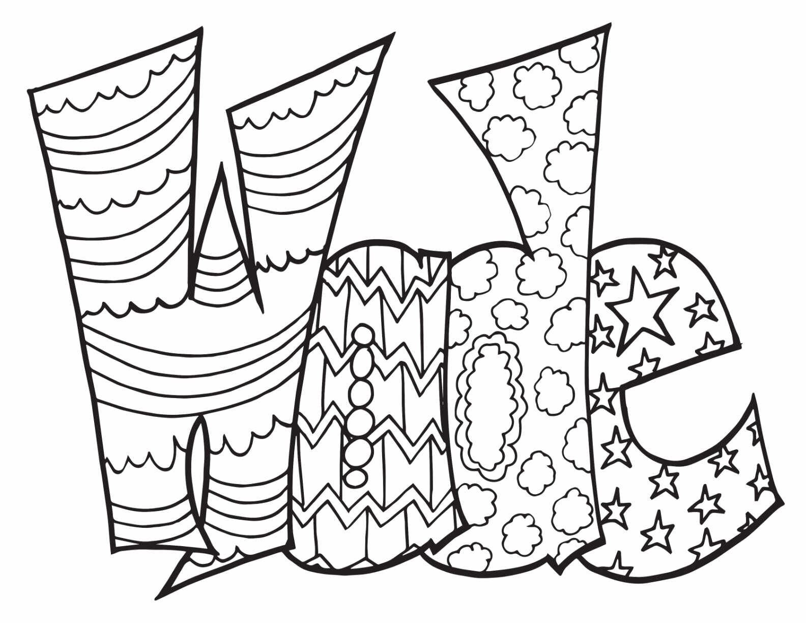 WADE - Free Coloring Page — Stevie Doodles