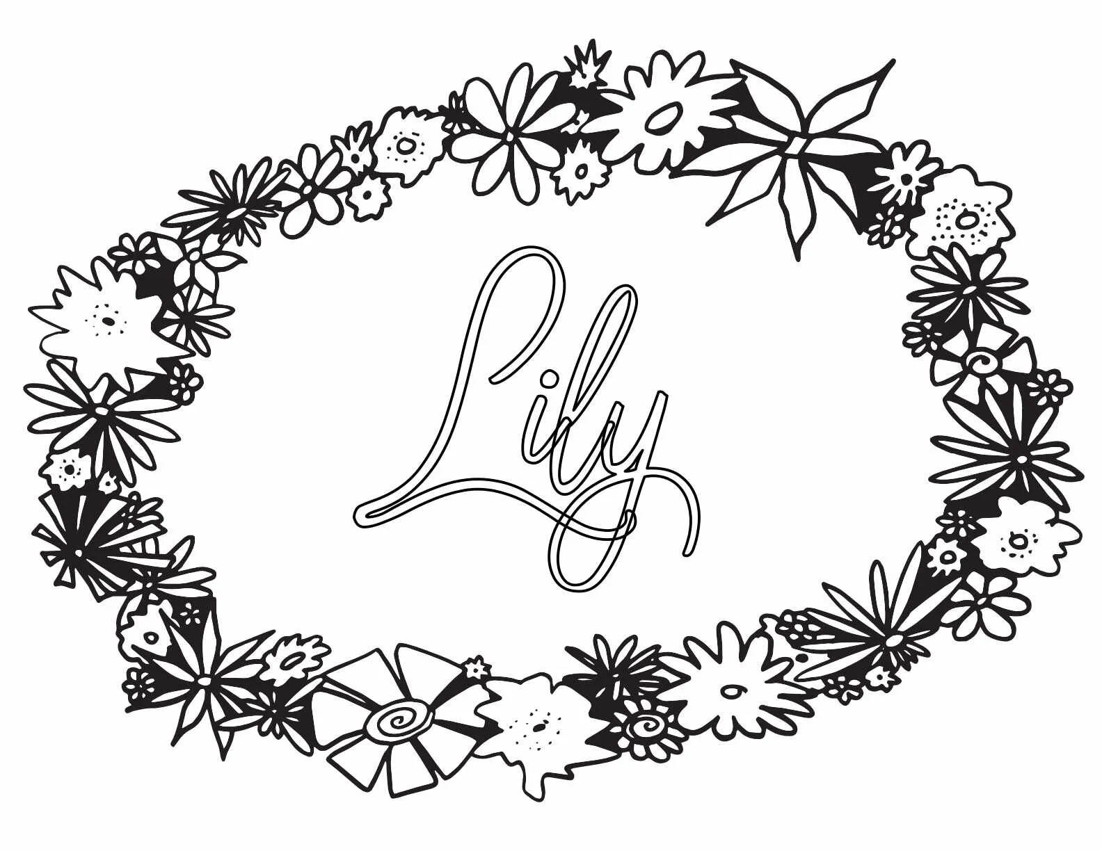 10 LILY Coloring Pages Free Printable — Stevie Doodles