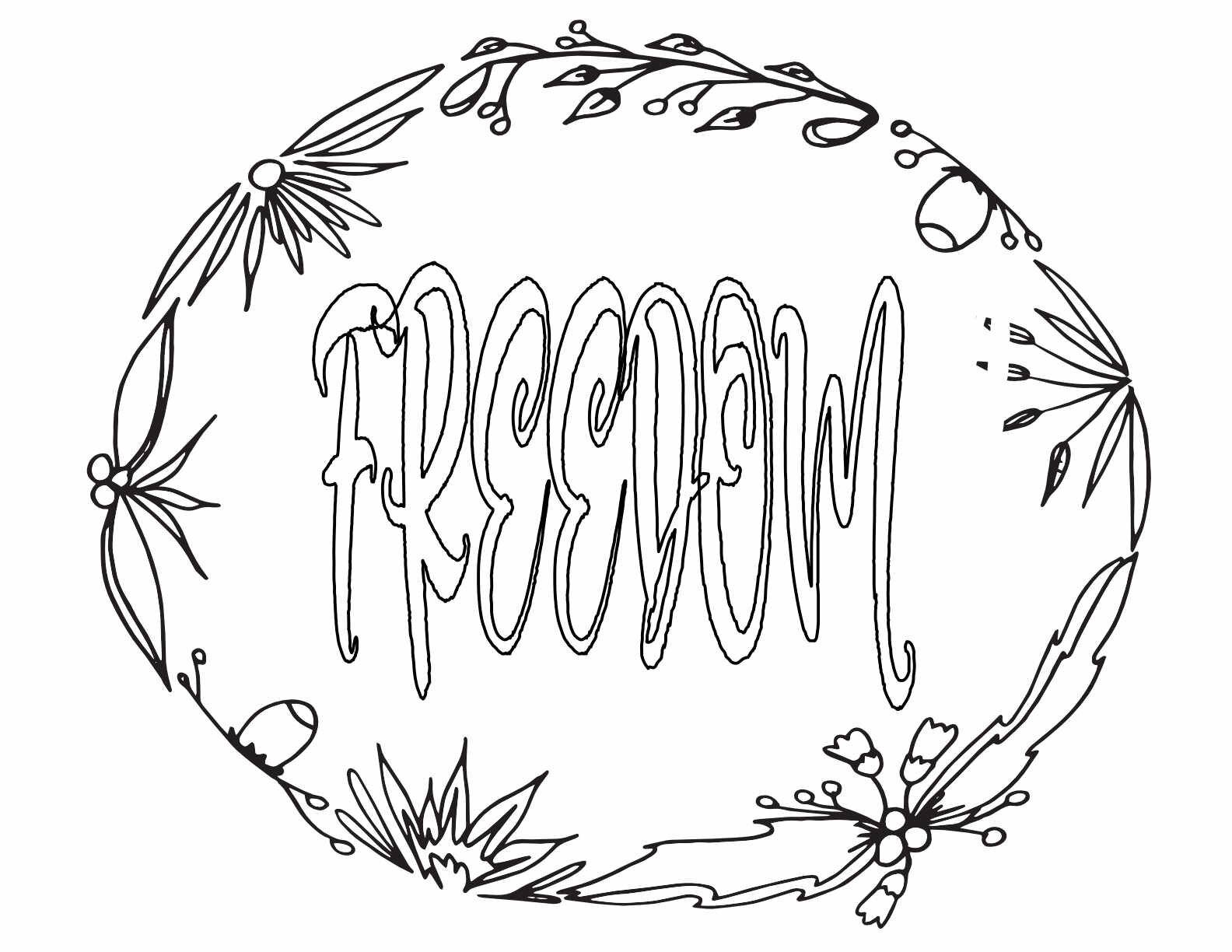 3 Free FREEDOM Printable Coloring Page CLICK HERE TO DOWNLOAD THE PAGE ABOVE