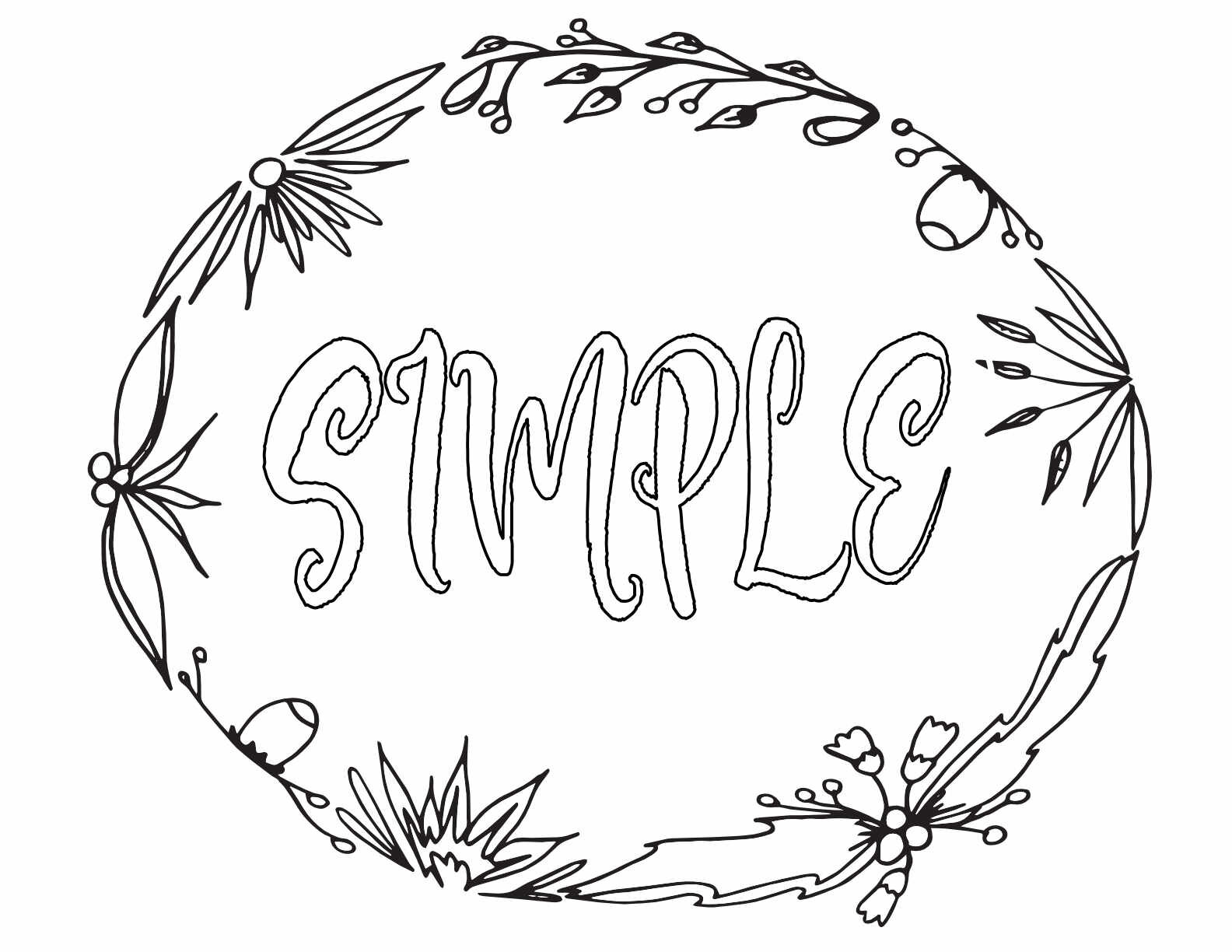 SIMPLE! 3 Free Printable Coloring Pages — Stevie Doodles