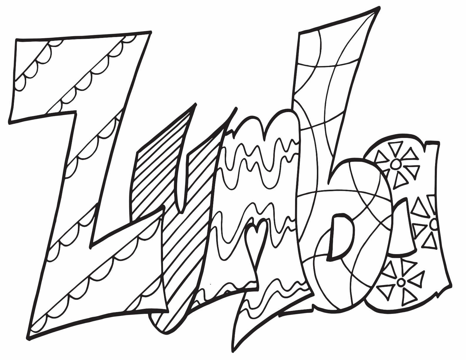 Zumba Free Printable Coloring Page Stevie Doodles
