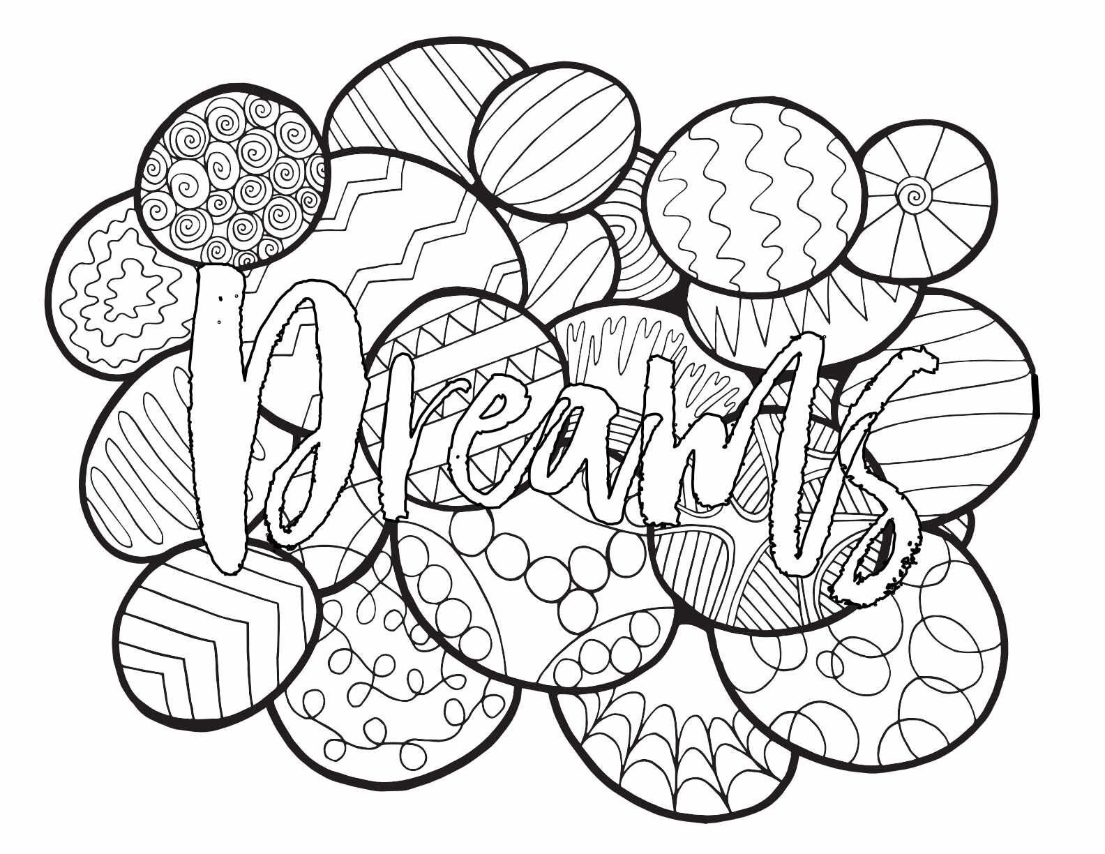 3 FREE DREAMS PRINTABLE COLORING PAGES CLICK HERE TO DOWNLOAD THE PAGE ABOVE
