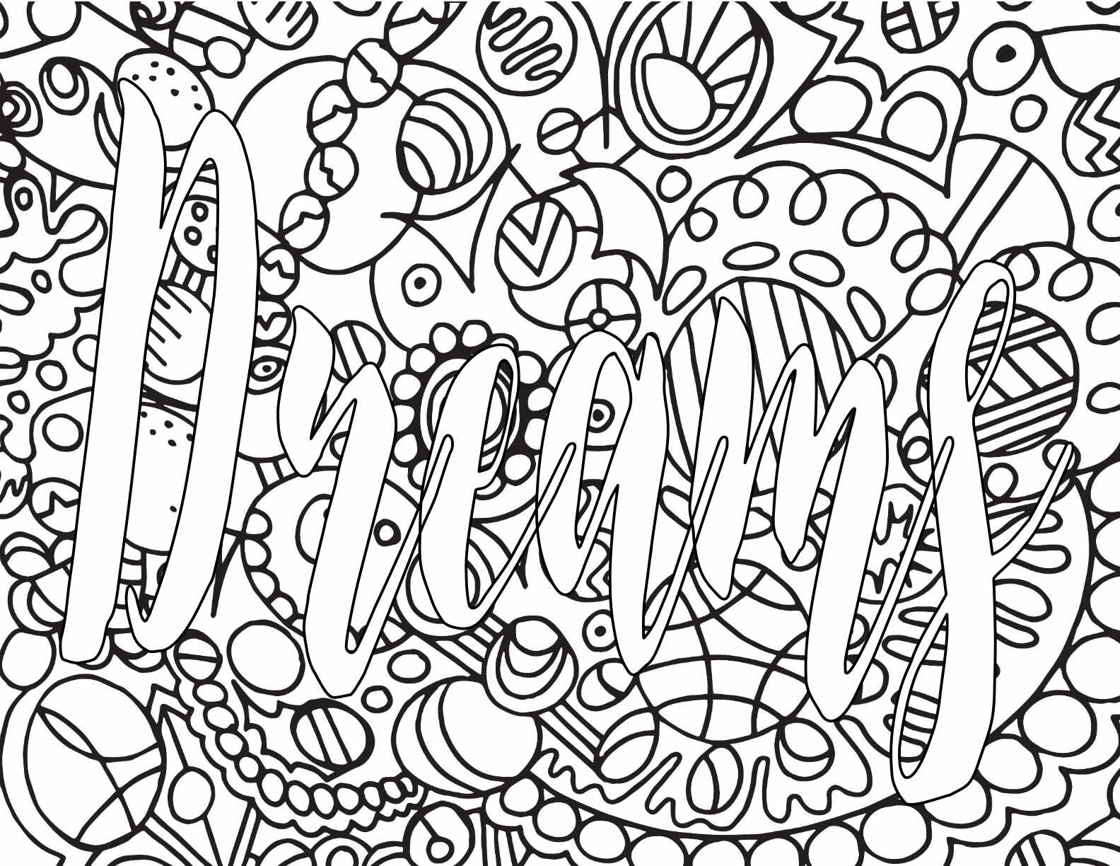 3 Free DREAMS Printable Coloring PagesCLICK HERE TO DOWNLOAD THE PAGE ABOVE