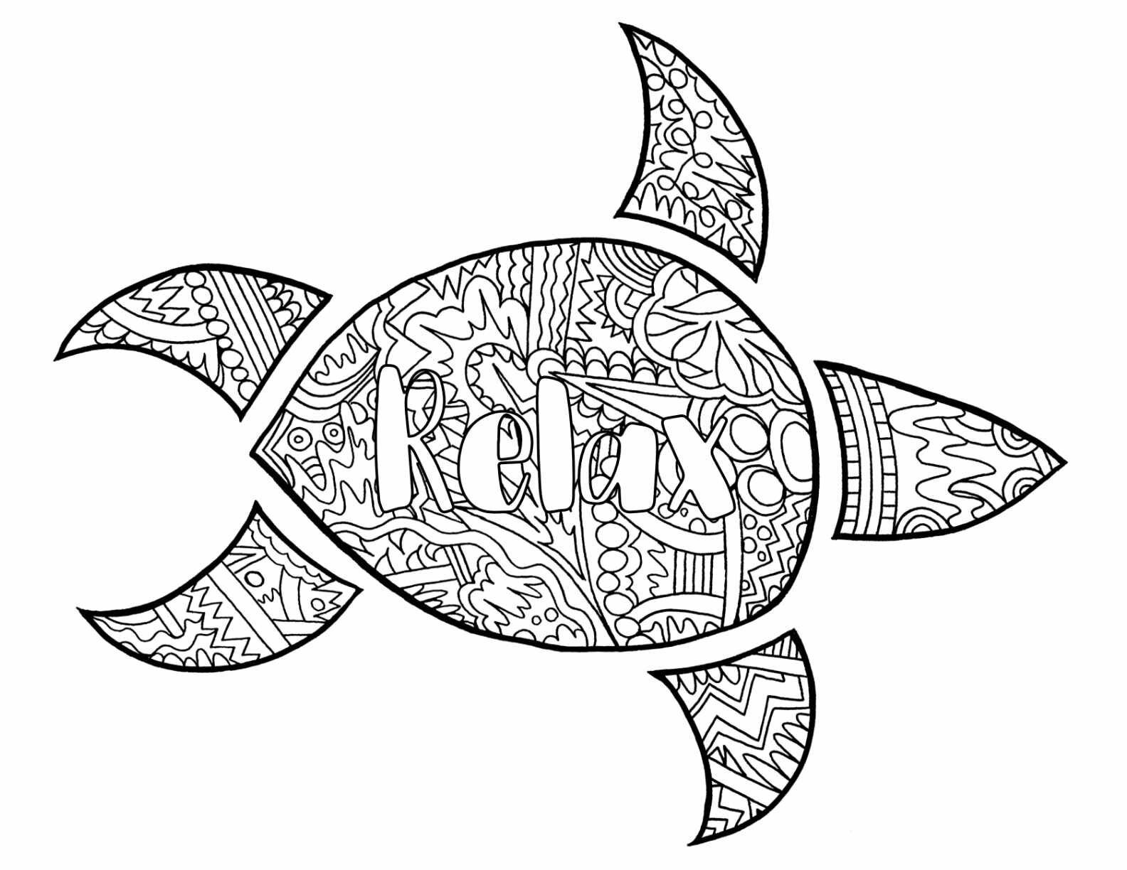 3 Free RELAX Printable Coloring Page CLICK HERE TO DOWNLOAD THE PAGE ABOVE