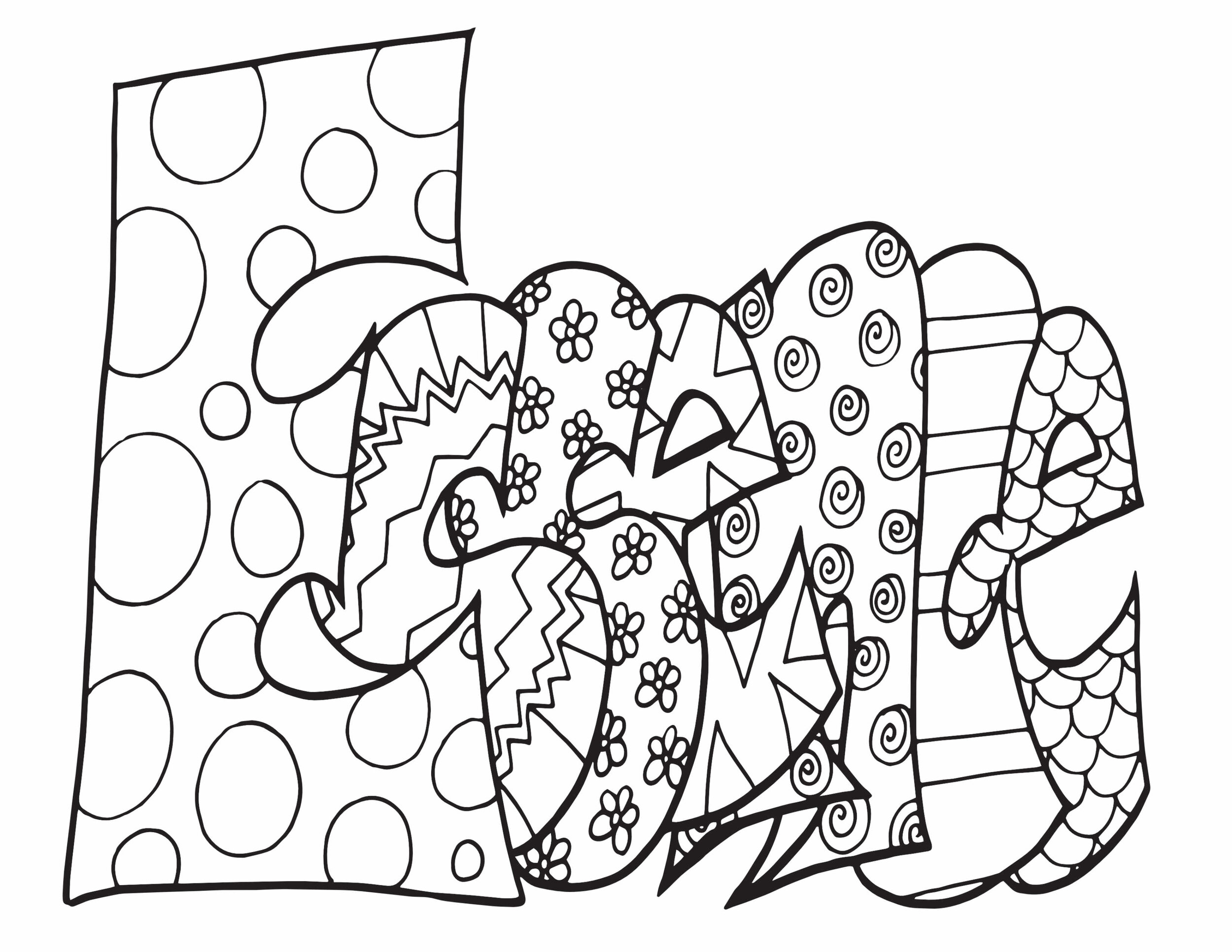 ESSENCE! 3 Free Printable Coloring Pages — Stevie Doodles