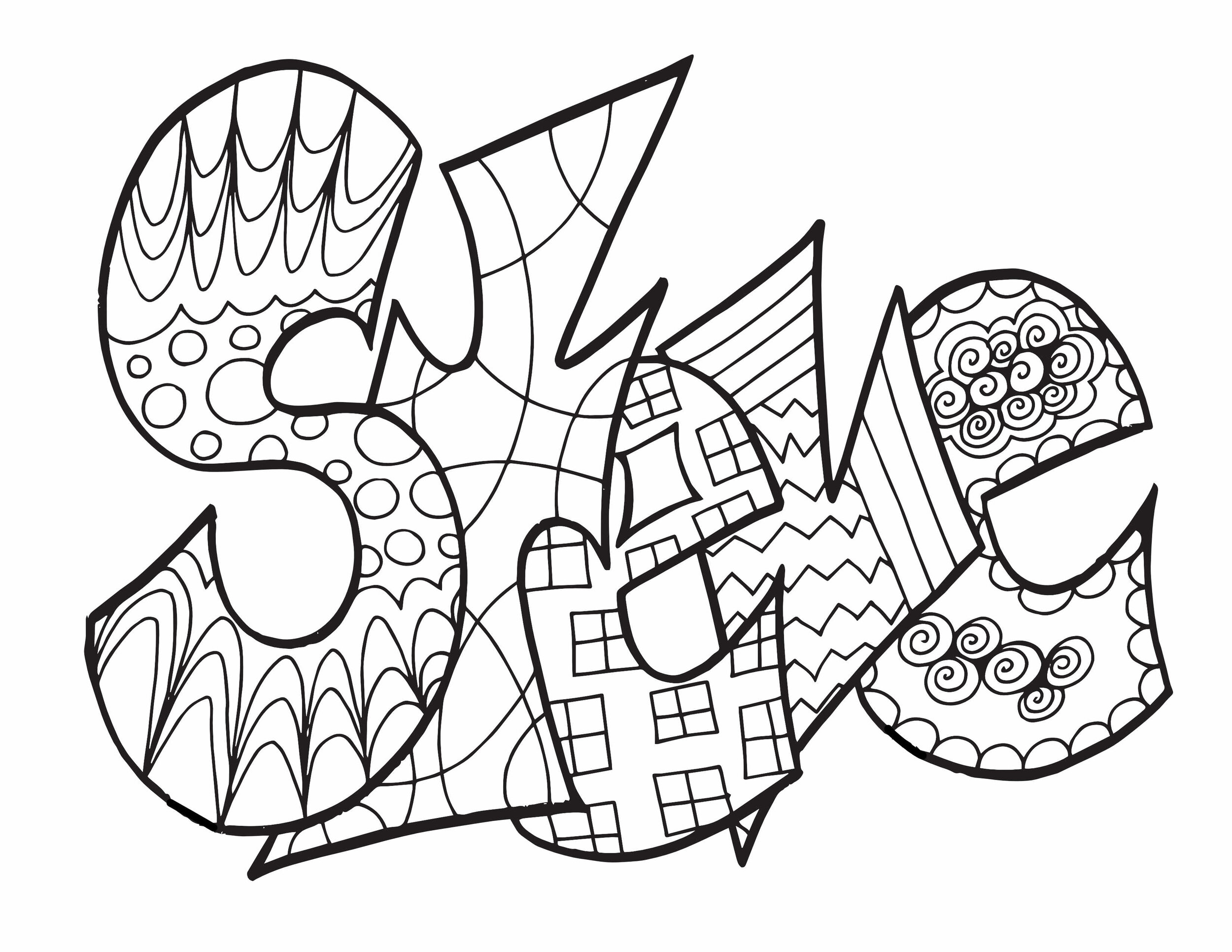 Free Printable Coloring Page - STEVE - Search your name!  CLICK HERE TO DOWNLOAD YOUR FREE COLORING PAGE