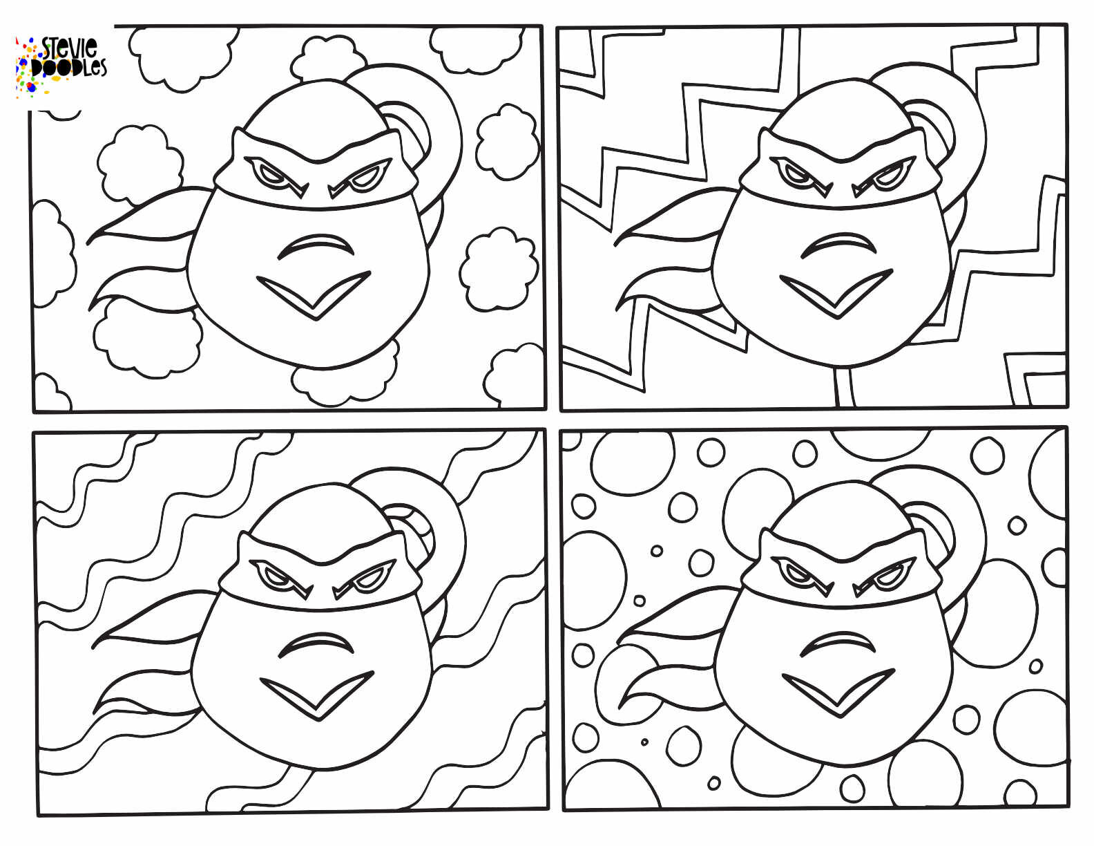 Fan Art Free Coloring Pages Stevie Doodles