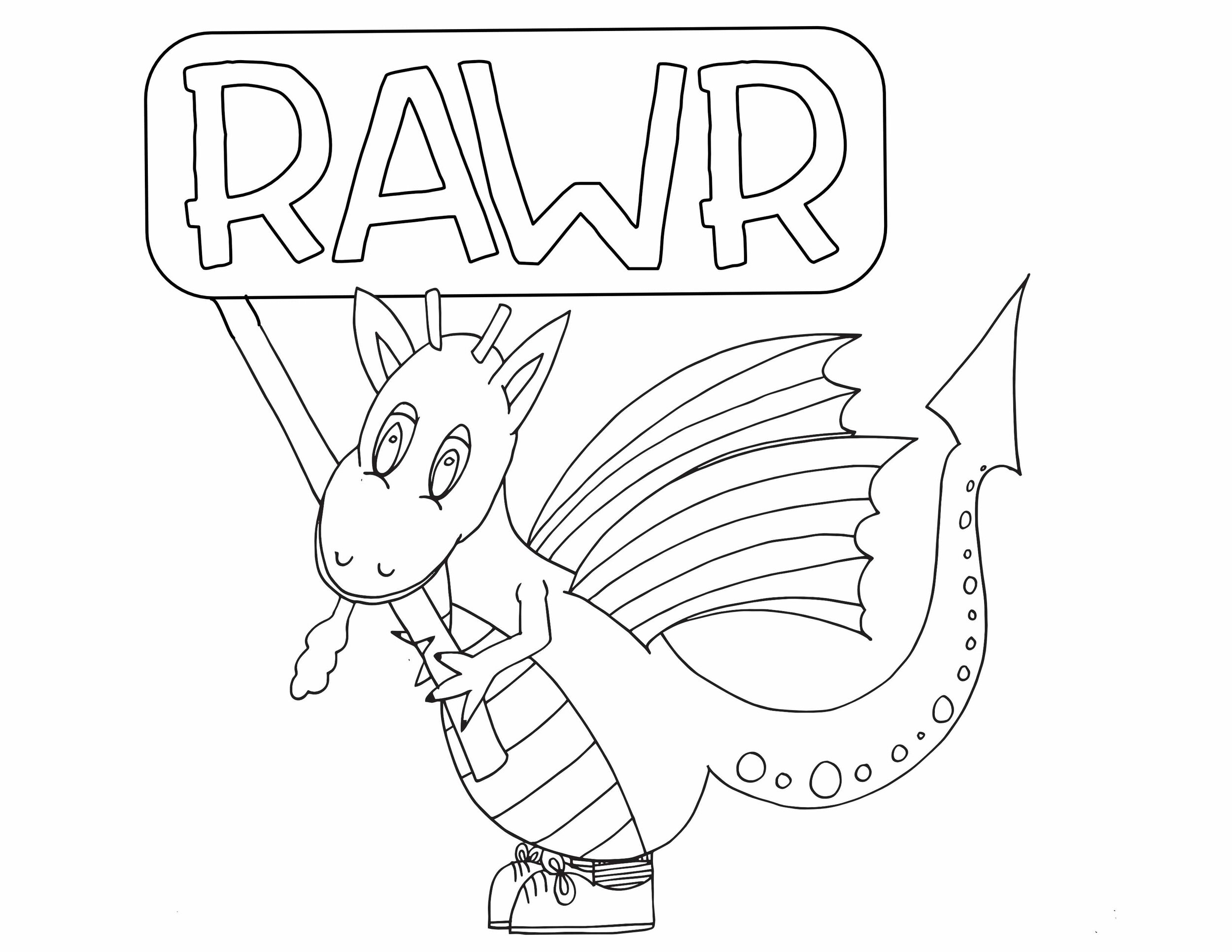 custom dragon coloring pages for little hands rawr cassie lucas stevie doodles free printable coloring pages