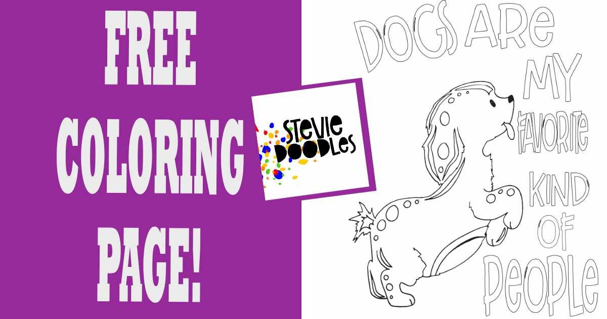 Free Dog Coloring Page CLICK HERE TO DOWNLOAD THIS PAGE!