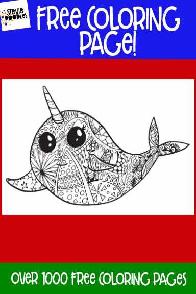 Free NARWHAL Coloring Page CLICK HERE TO DOWNLOAD THE PAGE ABOVE!