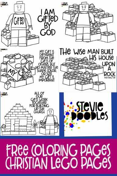 5 Free Lego Gifted By God Coloring Pages  Scroll down to download each page