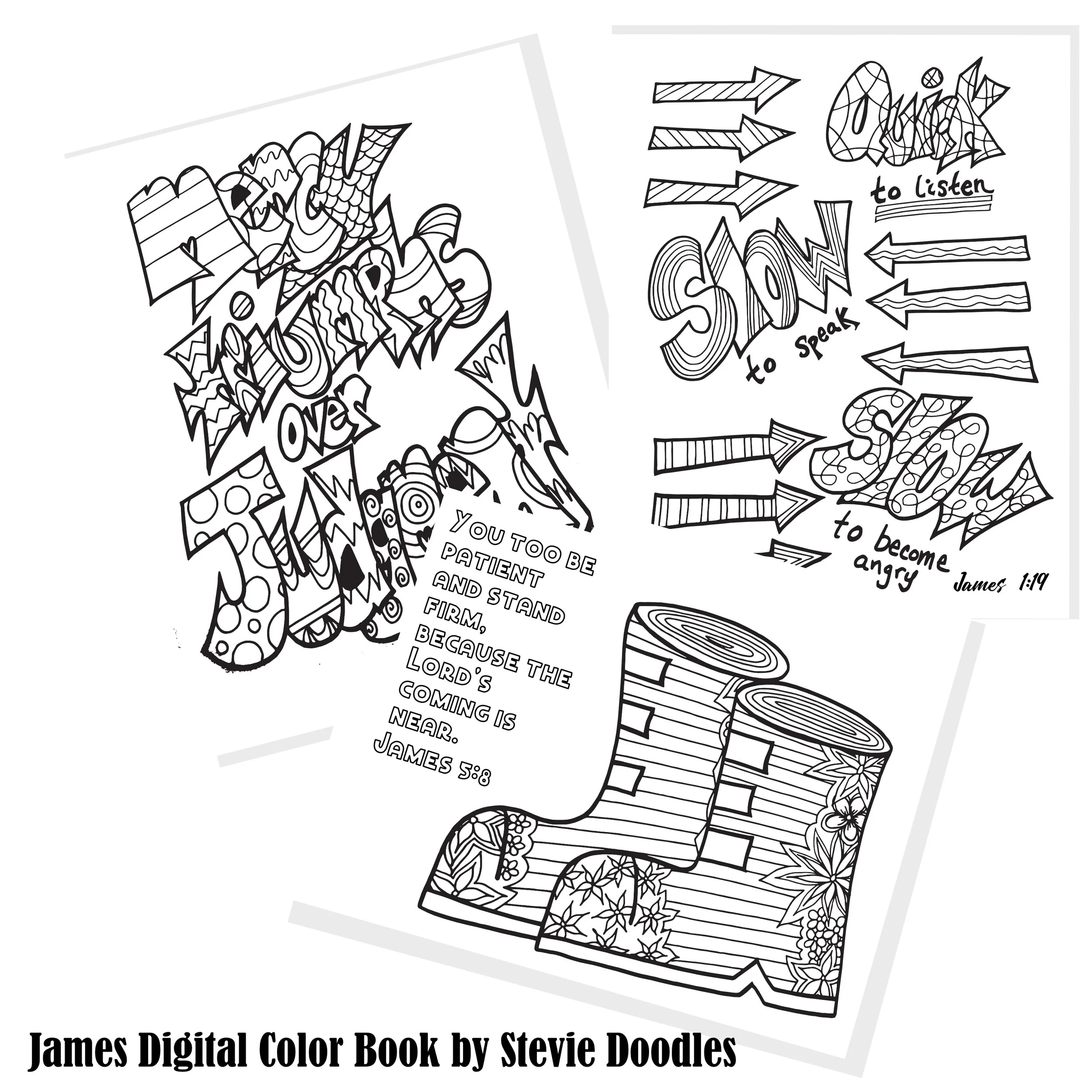 james 3:17 — Free Coloring Pages — Stevie Doodles