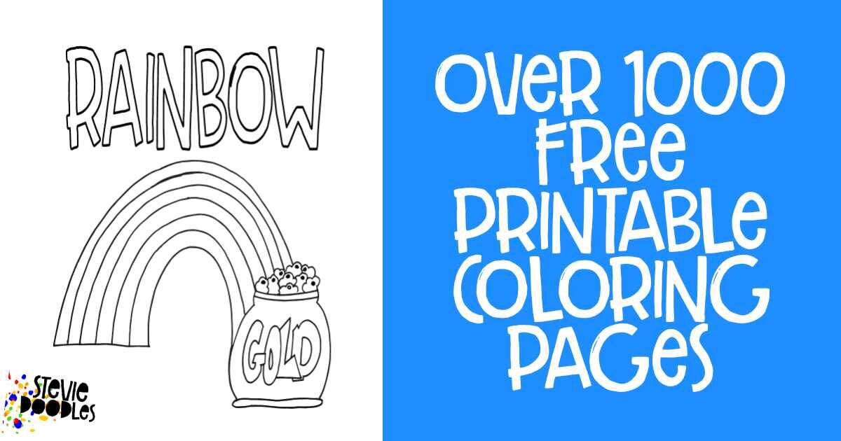 FREE! Rainbow Coloring Page - Scroll Down To Download &amp; Print