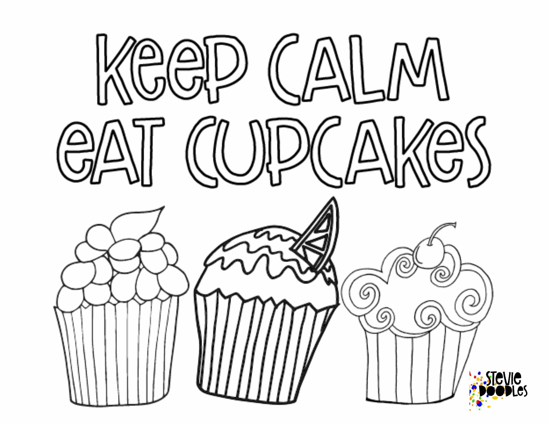 Cupcake Coloring book for Adults: A Positive & Uplifting