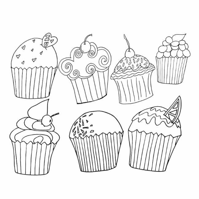 7 Small Cupcakes