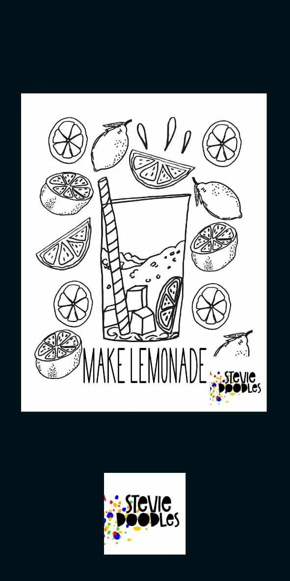 Lots of Lemons - Free "Make Lemonade" Coloring — Stevie Doodles Free ...