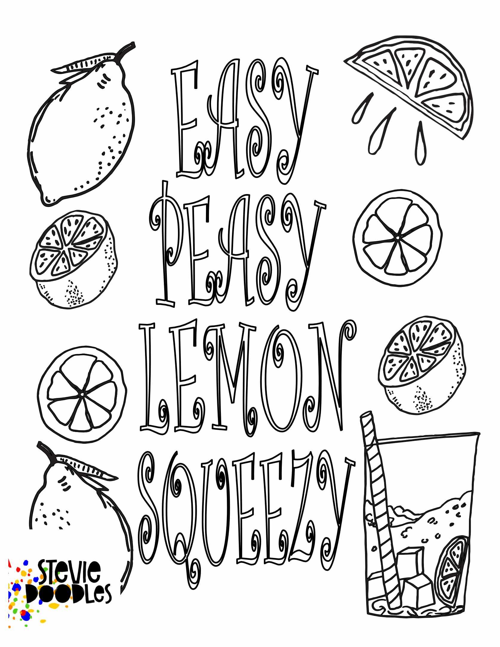 Easy Peasy Lemon Squeezy free printable
