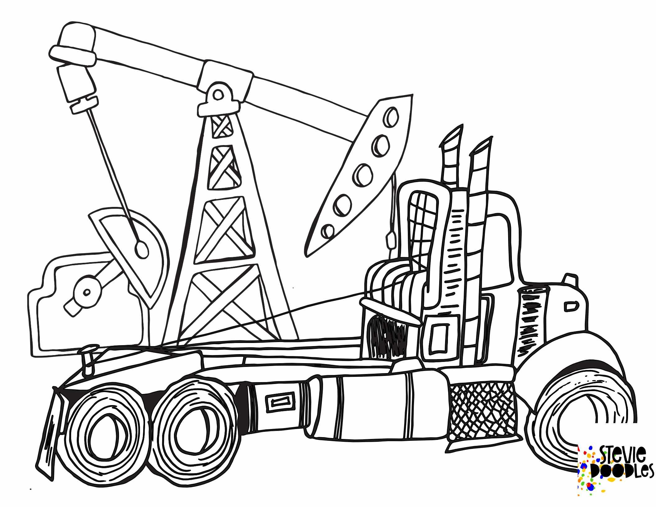Big rig truck free printable coloring page over 1000 free printable coloring sheets at Stevie Doodles