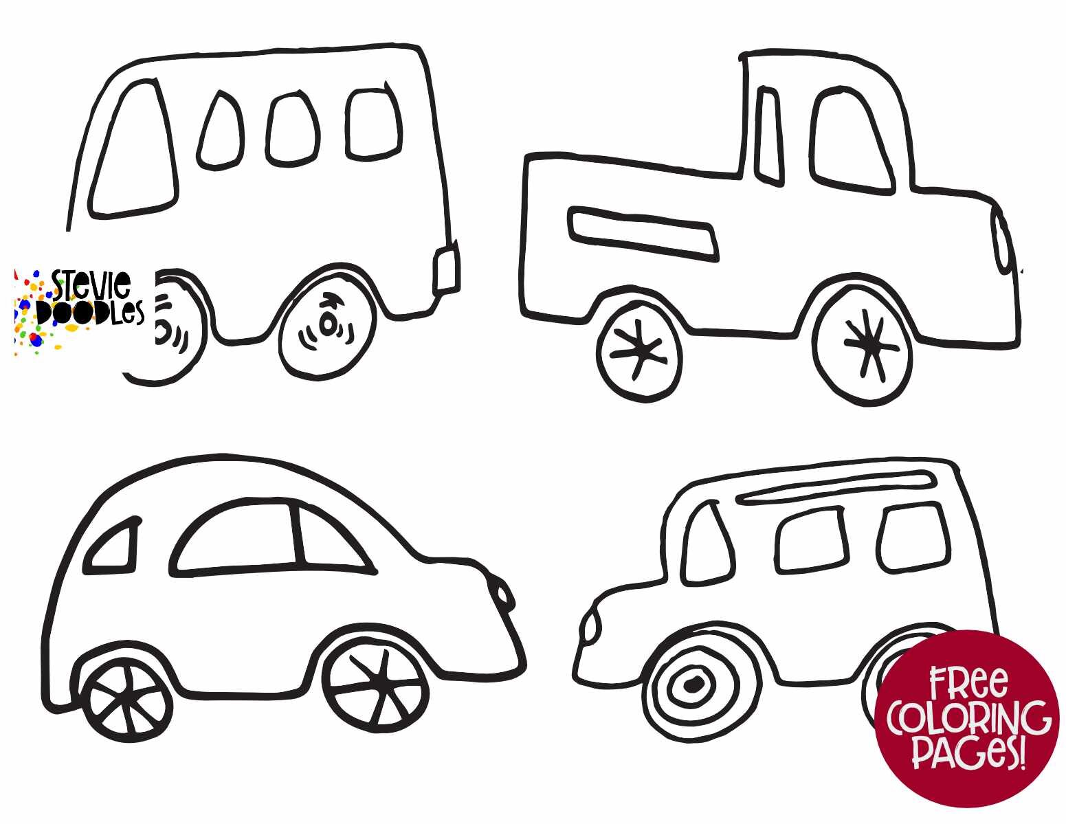 Free printable cars coloring page for little hands