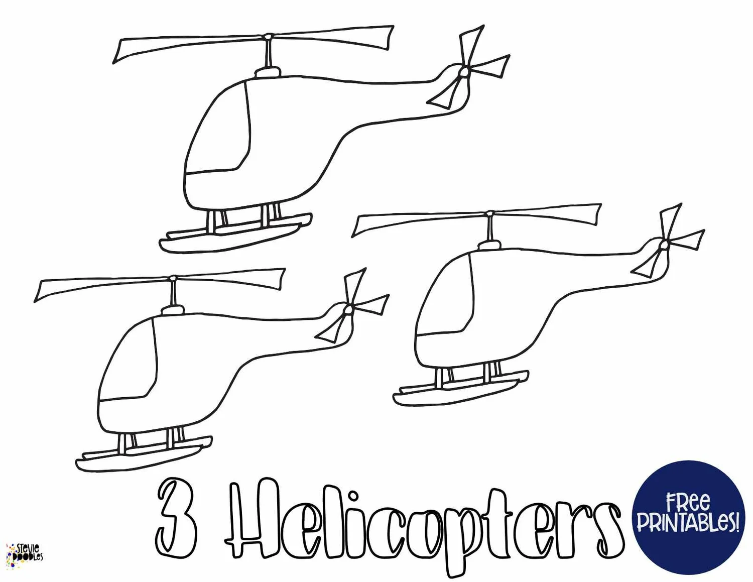 Free #'s Coloring - Planes, Trains, & Autos — Stevie Doodles