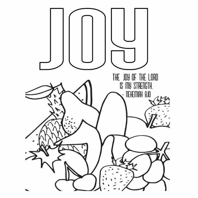 24 + Free Coloring Pages! Fruits Of The Spirit — Stevie Doodles Free