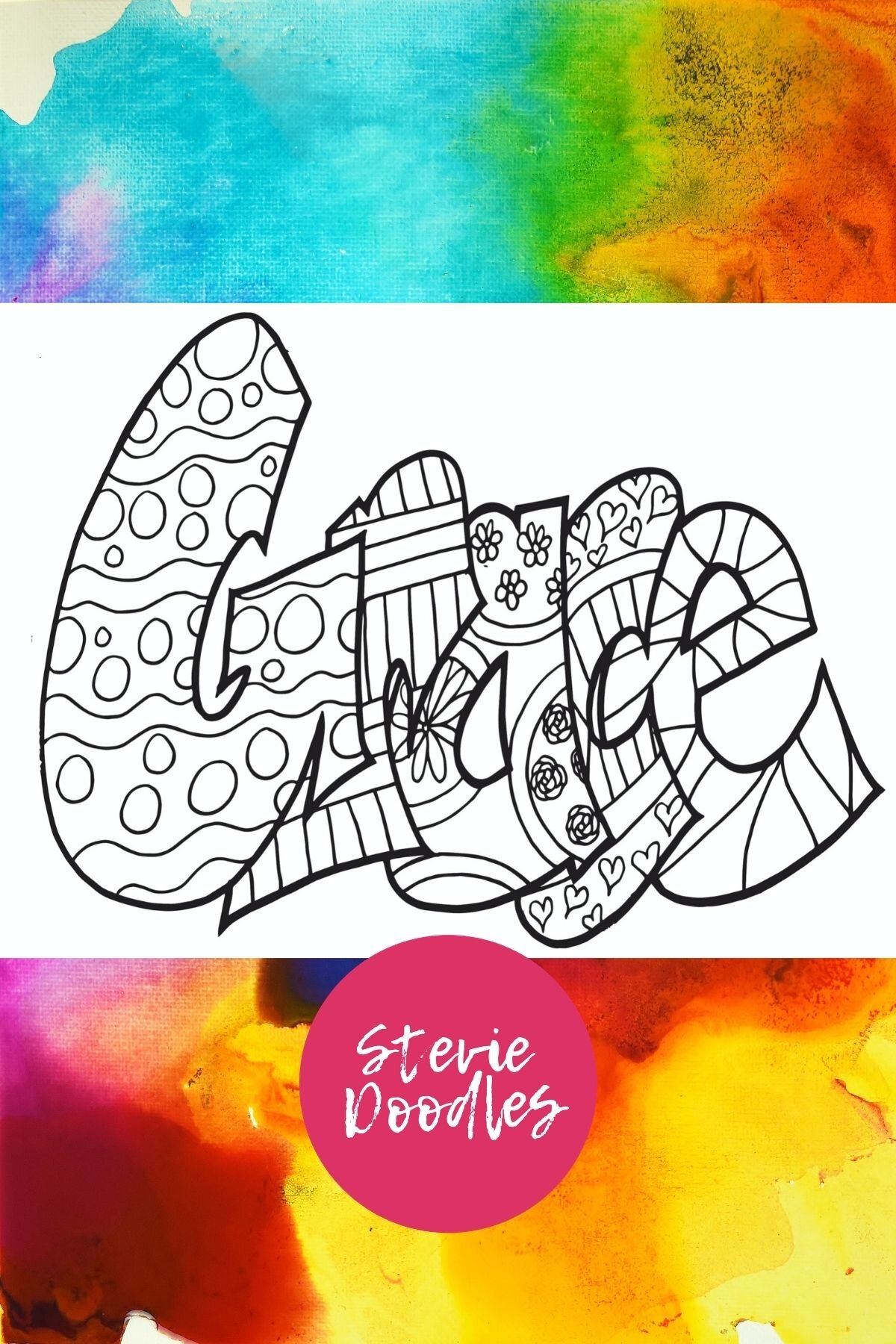 free printable grace coloring page