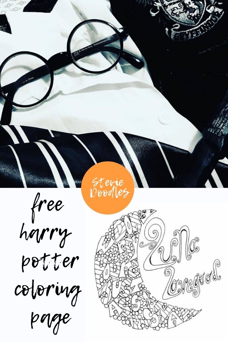 Luna Lovegood Quote Coloring Page Stevie Doodles Free Printable Coloring Pages