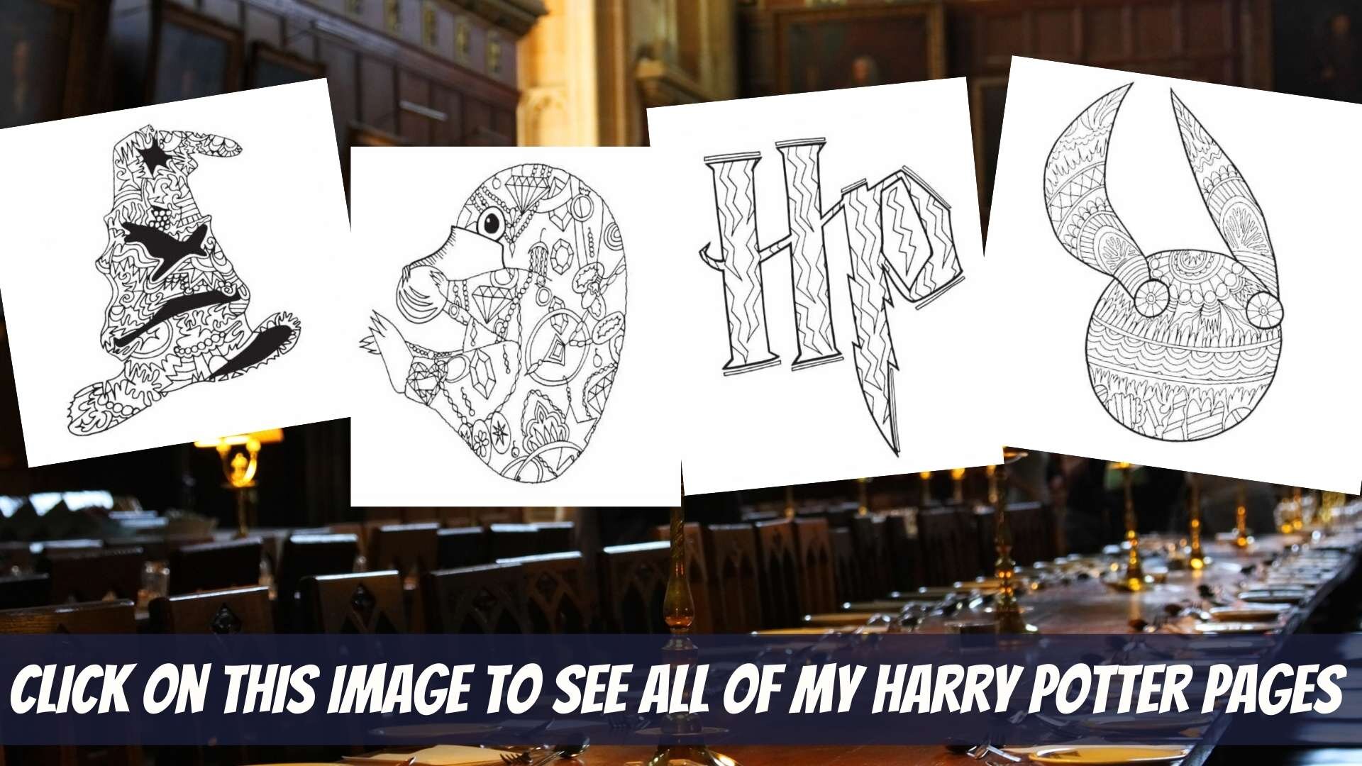 harry potter free printable coloring page