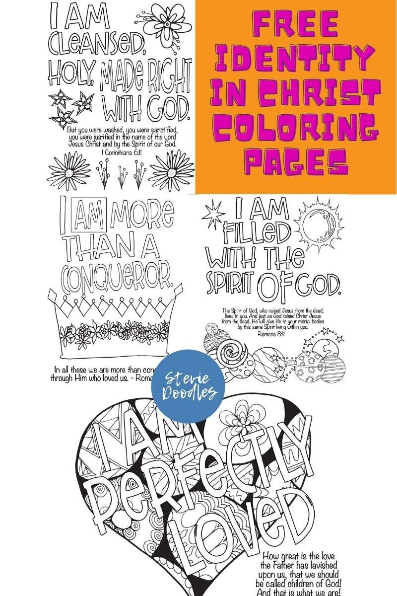 4 Free Christian Identity Coloring Pages Scroll down to download each page