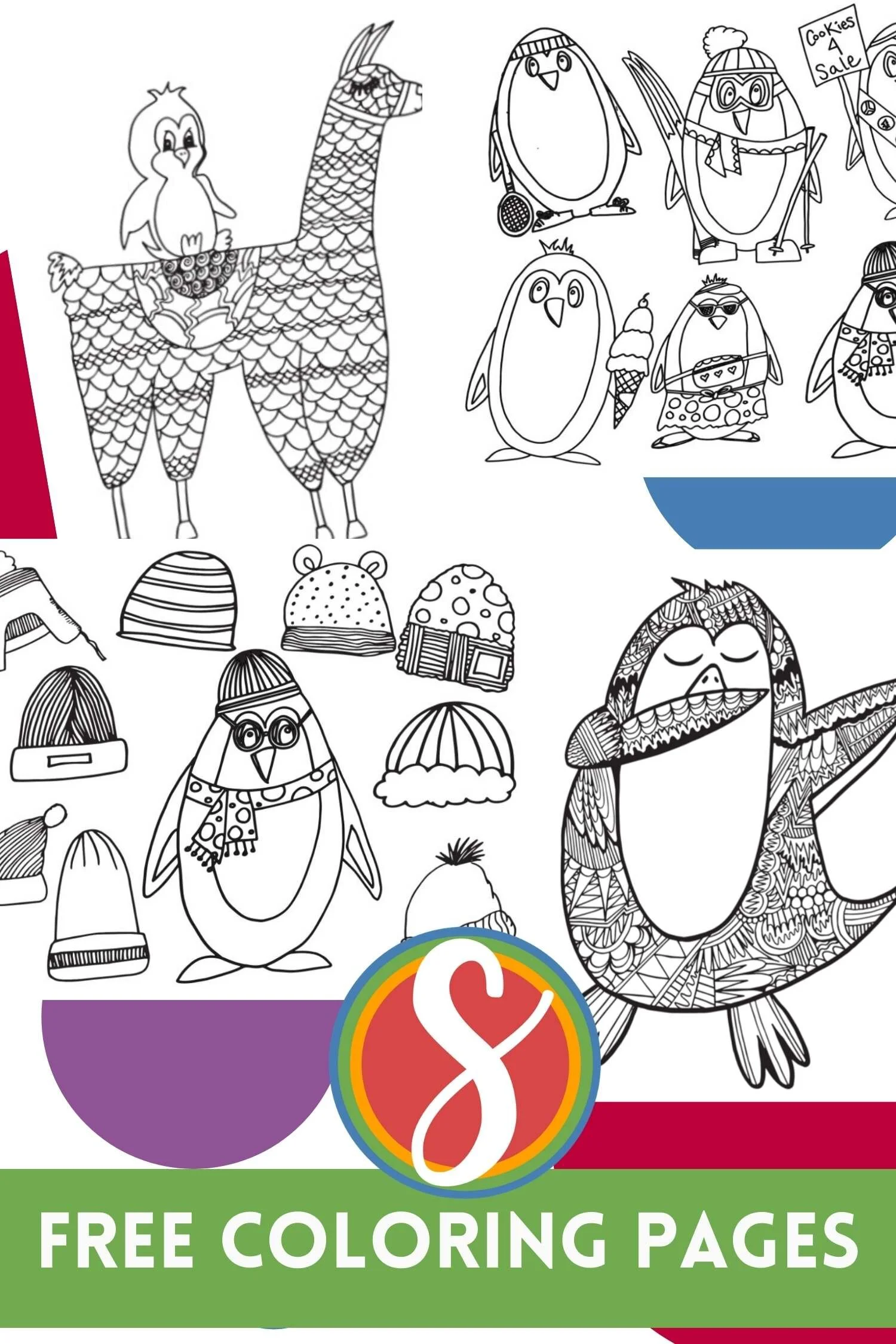 Free Penguin Coloring Pages