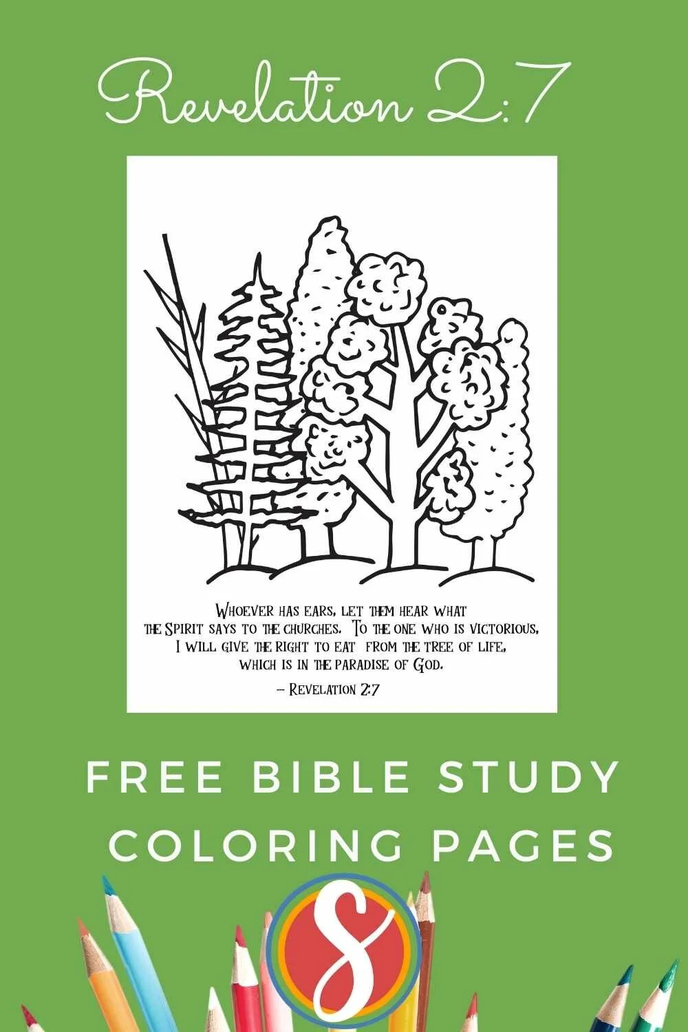 Free Revelation Scripture Coloring Pages — Stevie Doodles