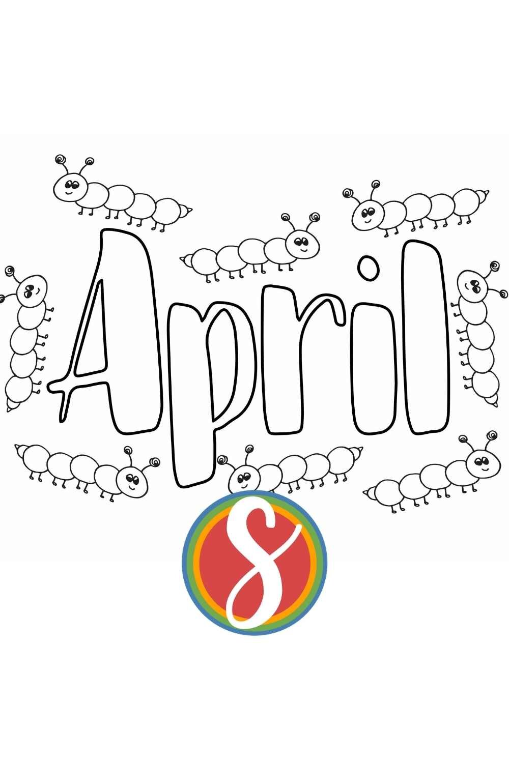 Free April Printable Coloring Pages Stevie Doodles Stevie Doodles Free Printable Coloring Pages