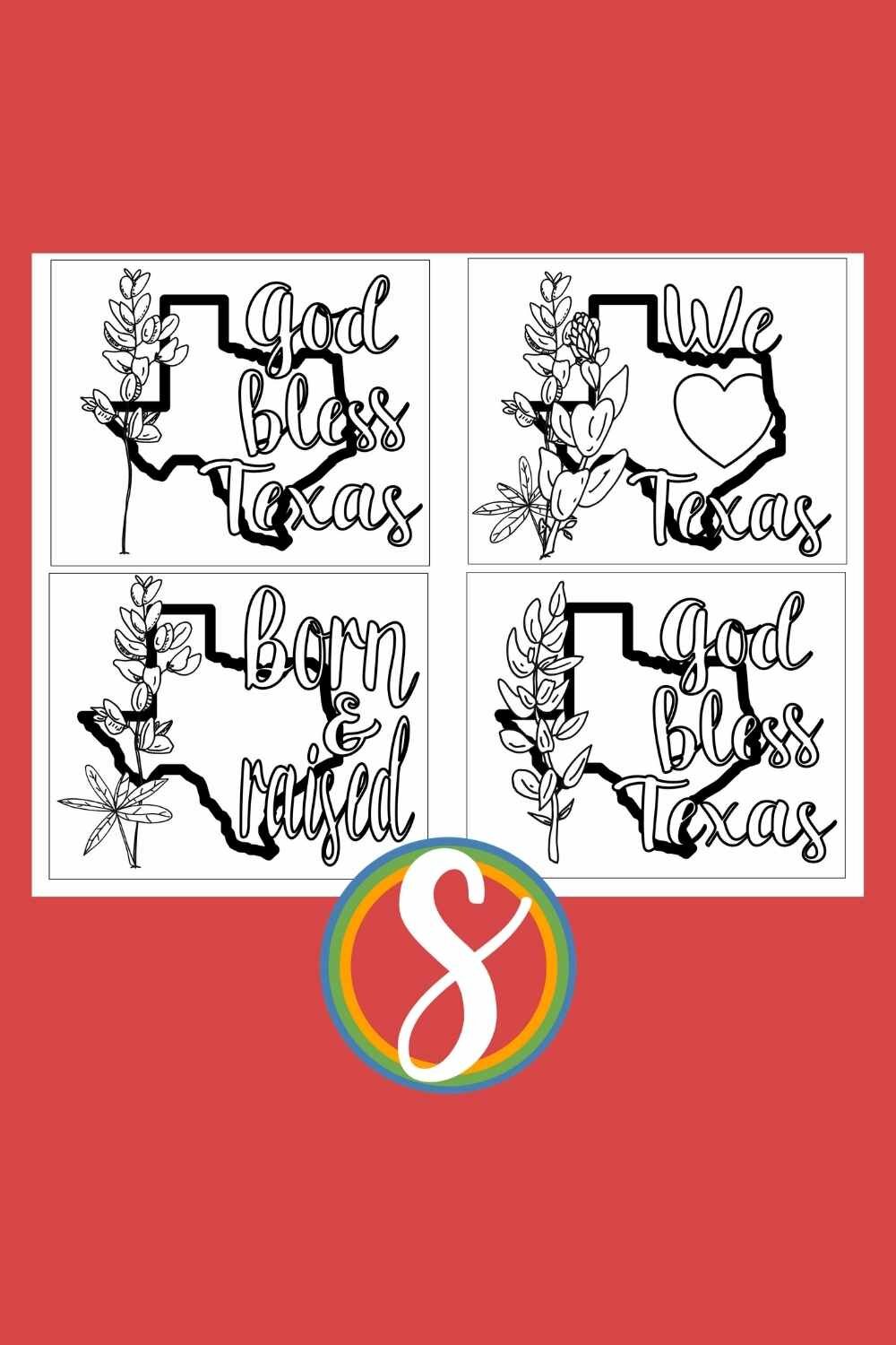 free printable cards to color texas.jpg