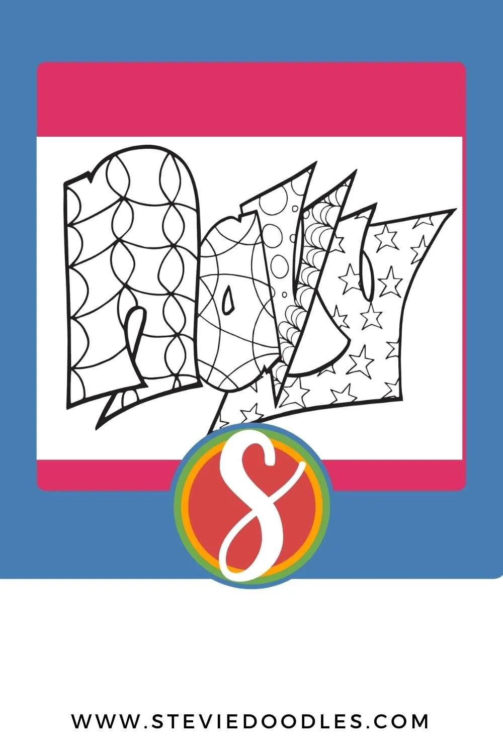 Free NAVY Coloring Page — Stevie Doodles